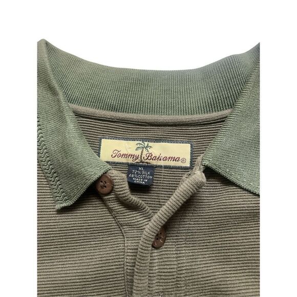 Tommy Bahama men’s collared polo shirt green sz XL - Picture 3 of 3